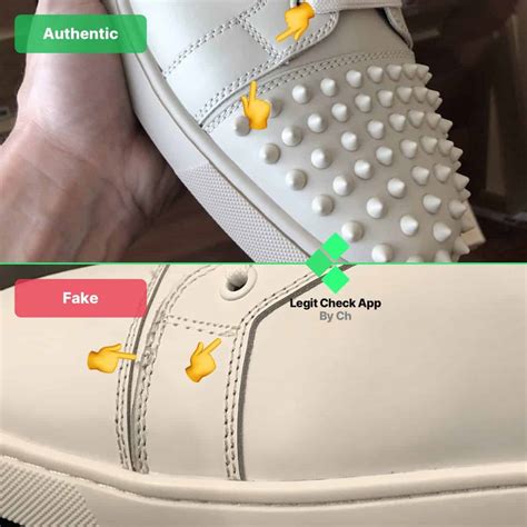 real vs fake christian louboutin sneakers|louboutin flats knock offs.